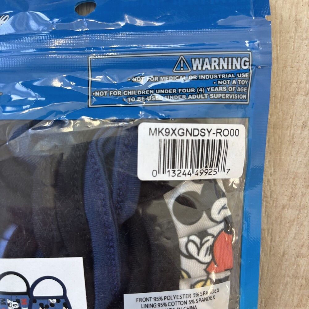 Disney Minnie & Mickey Mouse Kids Cloth Face Masks Washable Reusable New 5 Packs - Picture 11 of 14